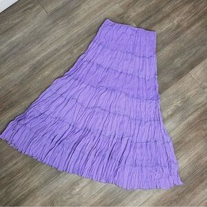 Y2K Rene Margo purple boho skirt